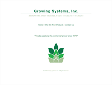 Tablet Screenshot of growingsystemsinc.com